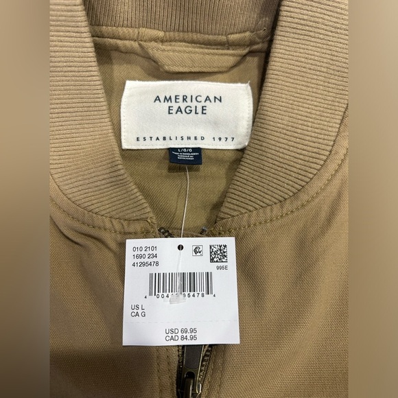 American Eagle AE Men’s Large Workwear Vest Tan Cotton Canvas Rancher Lined NWT - Picture 5 of 14